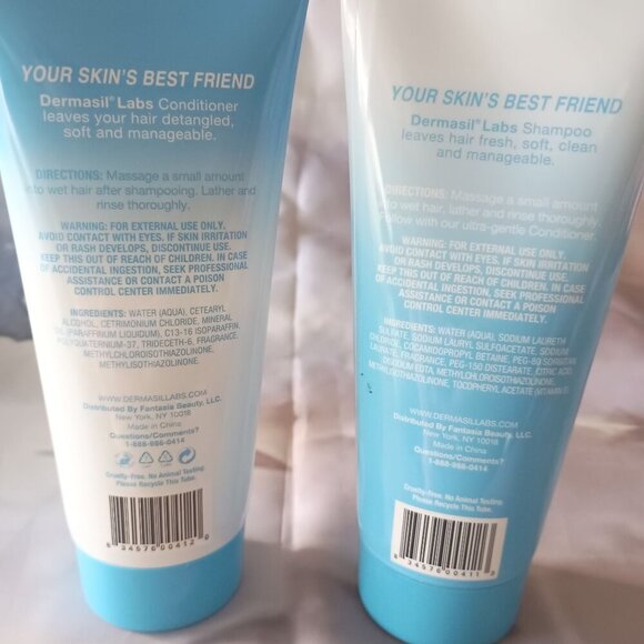 Dermasil Ultra Gentle Shampoo & Conditioner Set 6oz Each Hypoallergenic - Picture 2 of 4